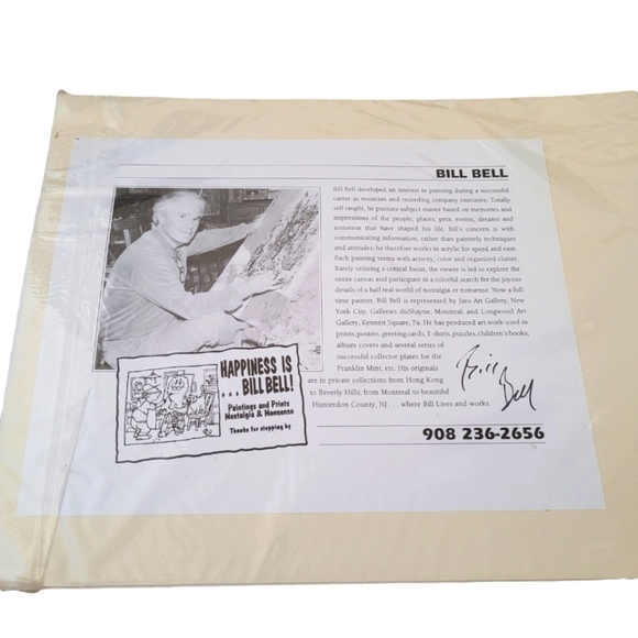 Bill Bell - Raining Cats and Dog Signed‎ Print - Picture 4 of 4